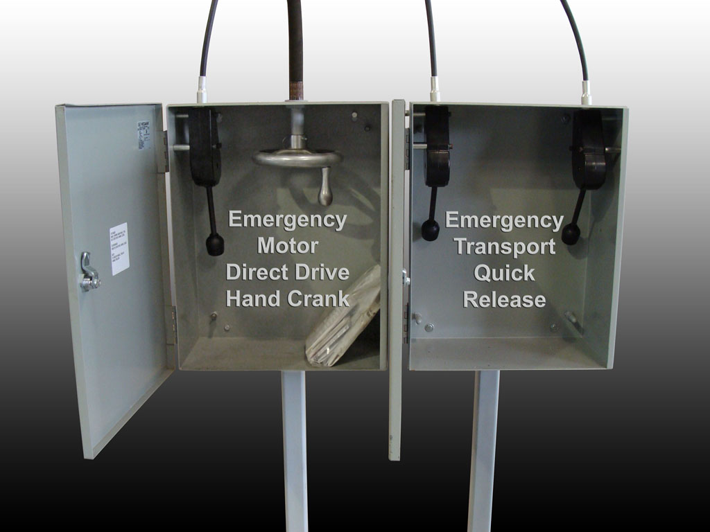 Control box · pair of doors, open
