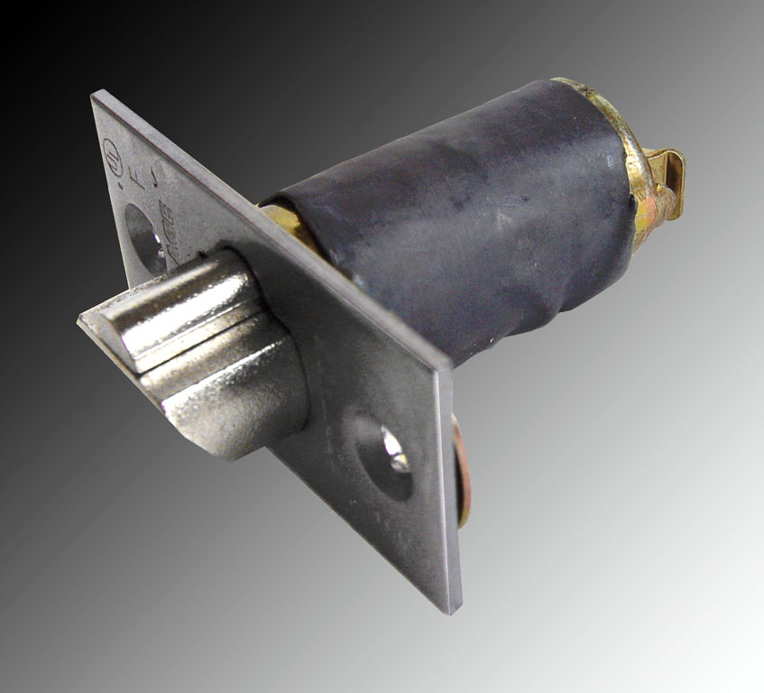 Lead-lined latch