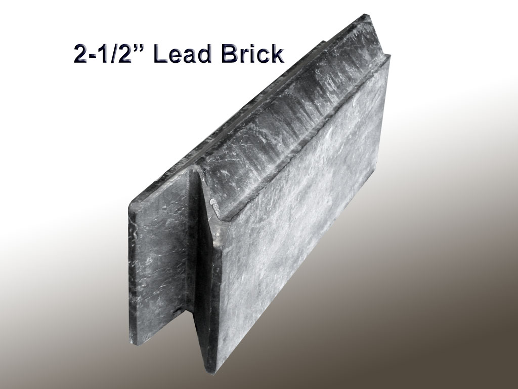 2-1/2&Prime; brick · concave end