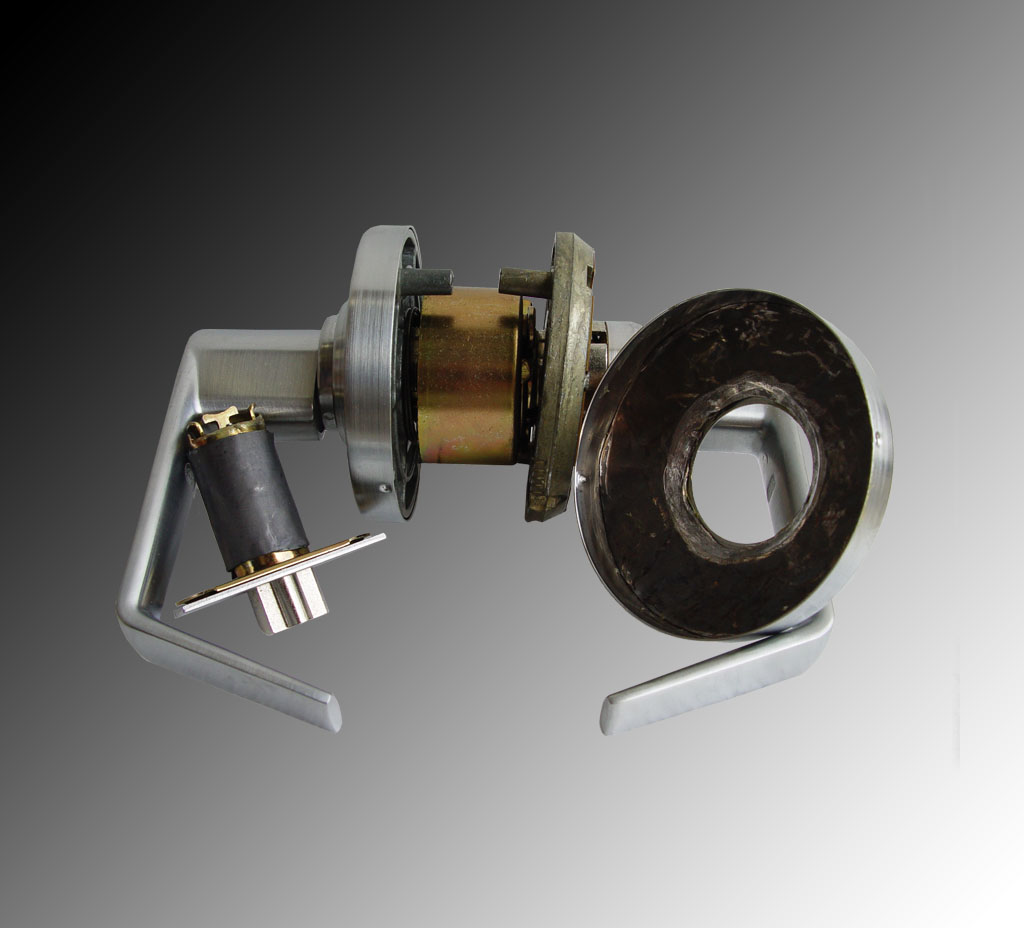 Lever lockset · lead lined