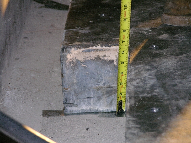 Sheet lead, laid and lapped