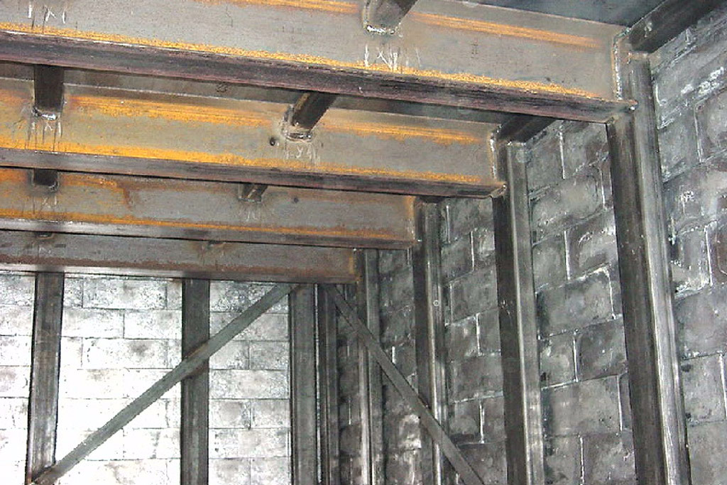 Lead wall · built on site